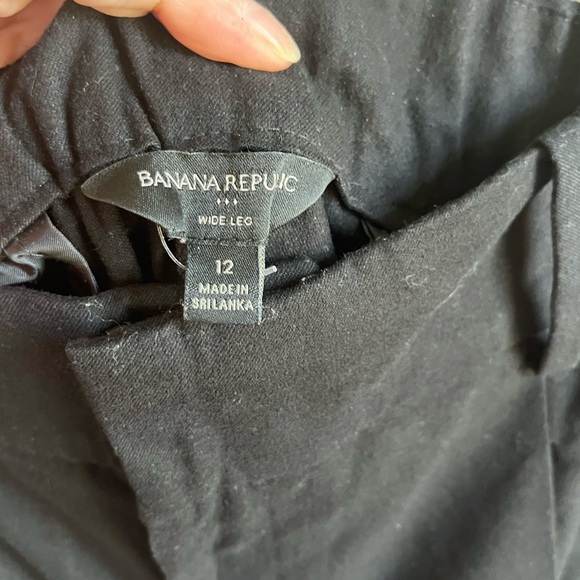Banana Republic Wide Leg Black Pants - Picture 3 of 6